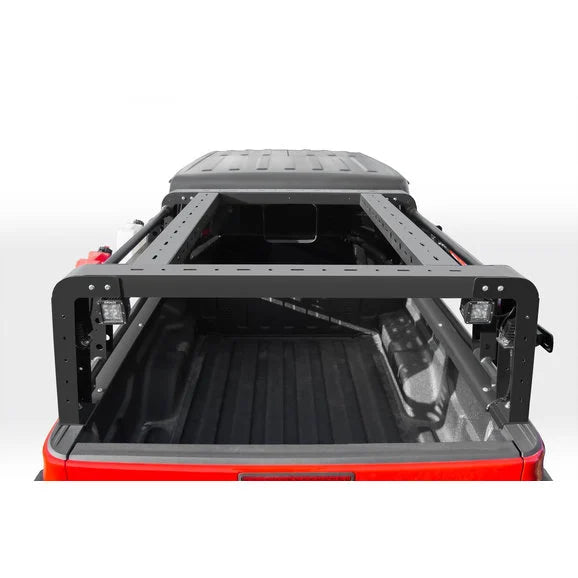 Load image into Gallery viewer, ZROADZ Z834101 Overland Access Rack With Side Gates &amp; (4) 3 Inch ZROADZ LED Pod Lights for 20-21 Jeep Gladiator JT
