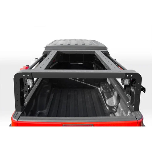 ZROADZ Z834101 Overland Access Rack With Side Gates & (4) 3 Inch ZROADZ LED Pod Lights for 20-21 Jeep Gladiator JT