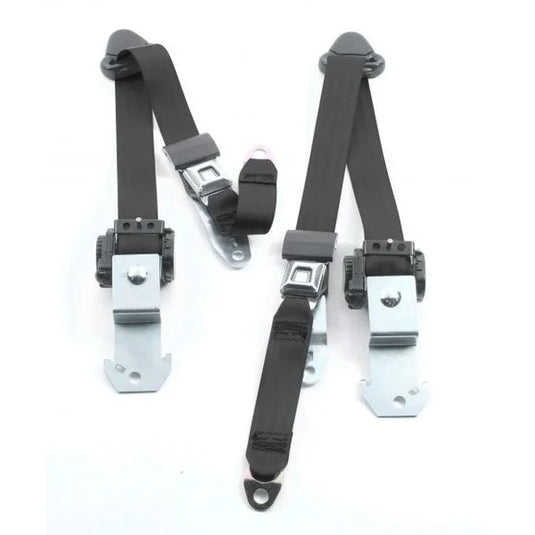 Seatbelt Solutions Front Push Button 3 Point Retractable Belts for 84-96 Jeep Cherokee XJ 2 Door
