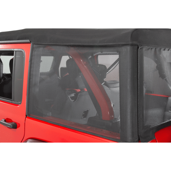 Load image into Gallery viewer, MasterTop 16032601 Mesh Trail Screens for 18-24 Jeep Wrangler JL Unlimited with Factory Soft Top
