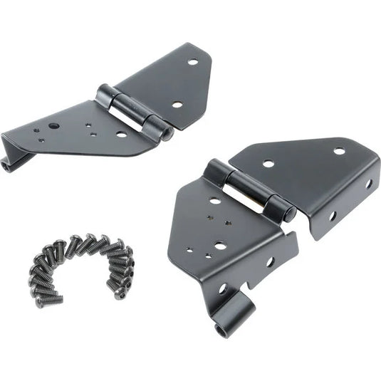 Rampage Products 7603 Windshield Hinges in Black for 76-95 Jeep CJ & Wrangler YJ