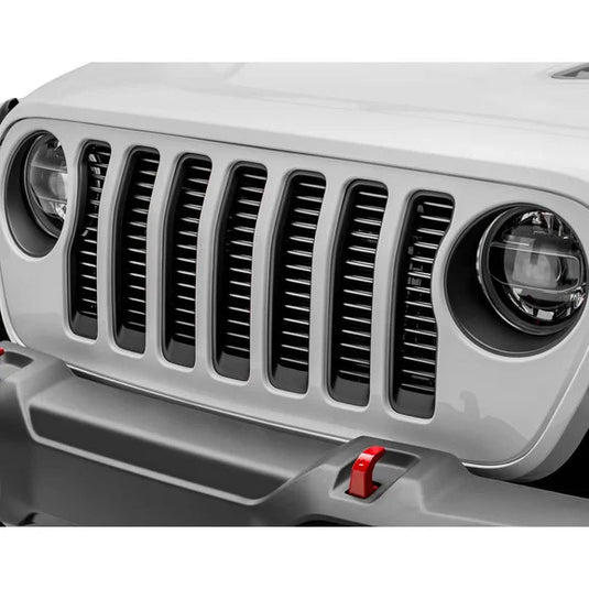 T-Rex 6204946 Billet Tubular 1-Pc Silver Grille for 18-20 Jeep Wrangler JL