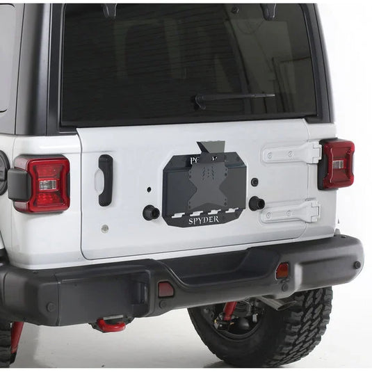 Poison Spyder 19-04-013P1 Tire Carrier Delete Plate with Camera and License Plate Mount for 18-20 Jeep Wrangler JL