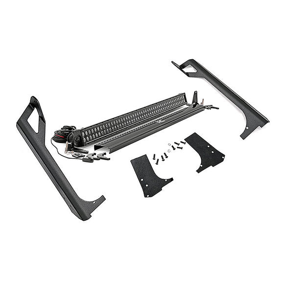 Load image into Gallery viewer, Rough Country 50-Inch Straight LED Light Bar Upper Windshield Mount Kit for 97-06 Jeep Wrangler TJ &amp; Unlimited
