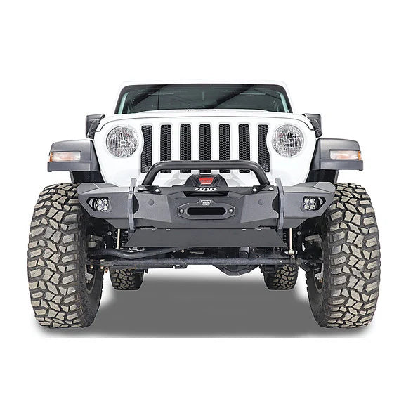 Load image into Gallery viewer, LoD Offroad JSP1881 Black Ops Front Bumper Skid Plate for 18-22 Jeep Wrangler JL &amp; Gladiator JT with a Black Ops Front Bumper
