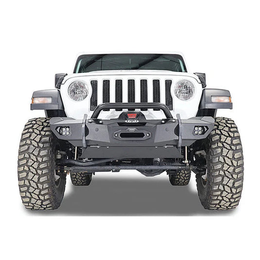 LoD Offroad JSP1881 Black Ops Front Bumper Skid Plate for 18-22 Jeep Wrangler JL & Gladiator JT with a Black Ops Front Bumper