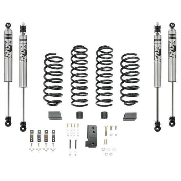 Quadratec 2.5” Coil Spring Suspension Kit with FOX IFP Mono-Tube Shocks for 07-18 Jeep Wrangler JK