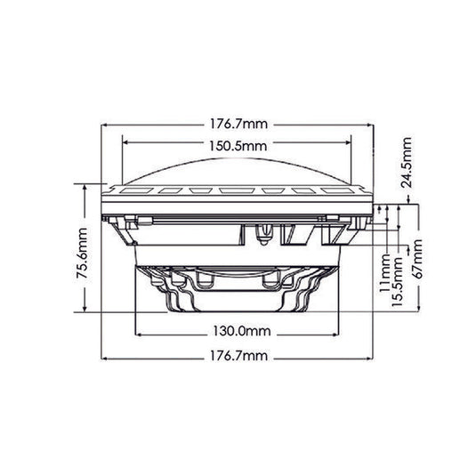 Quake LED QTE1024 Spider Eye Headlights with DRL Halo & RGB Accent Backlighting for Jeep Wrangler JK, TJ & CJ