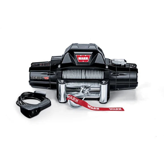 Load image into Gallery viewer, WARN 89120 ZEON™ 12 Winch with 80&#39; Wire Rope and Roller Fairlead
