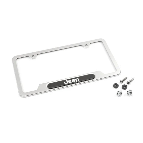 Load image into Gallery viewer, Mopar License Plate Frame with Jeep Logo
