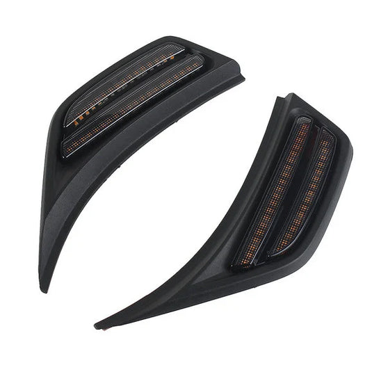 Overtread 19052 Front Fender Air Vent LED Lights for 18-24 Jeep Wrangler JL & 2024 Gladiator JT