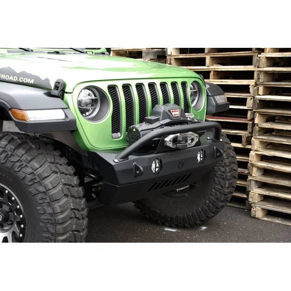 Load image into Gallery viewer, HyLine OffRoad 600100150 Front Bumper Winch Guard Light Bar for 18-20 Jeep Wrangler JL &amp; Gladiator JT
