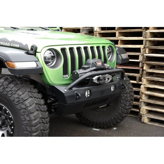 HyLine OffRoad 600100150 Front Bumper Winch Guard Light Bar for 18-20 Jeep Wrangler JL & Gladiator JT