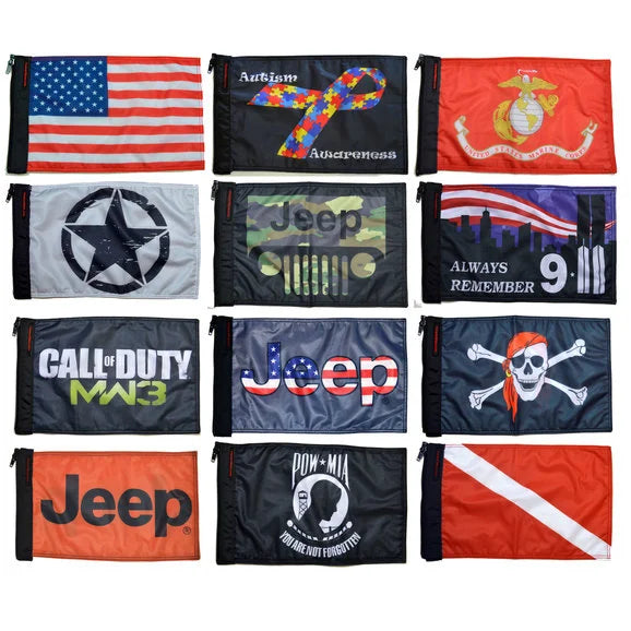 Load image into Gallery viewer, Forever Wave Interchangeable Flag System Mount Sleeves for Jeep Vehicles
