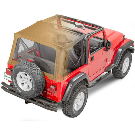 QuadraTop Gen II Complete Soft Top Without Doors for 97-06 Jeep Wrangler TJ