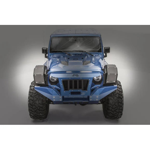 Load image into Gallery viewer, Fab Fours JK1006-B Front Full Width Fender Flares for 07-24 Jeep Wrangler JL &amp; JK with
