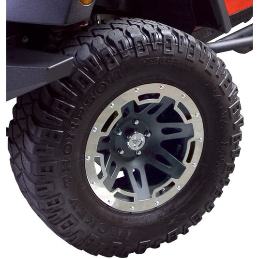 Rugged Ridge 15250.01 Rim Protector in Polished Stainless Steel For