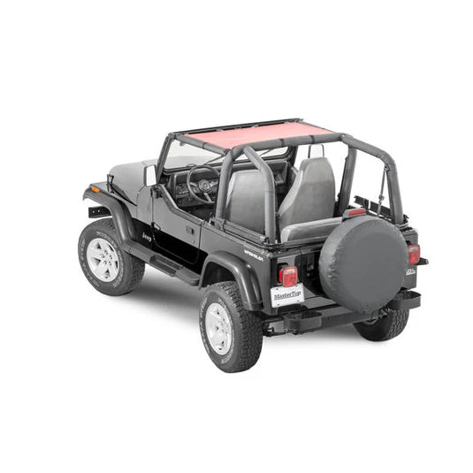 MasterTop ShadeMaker Mesh Bimini Top for 87-95 Jeep Wrangler YJ