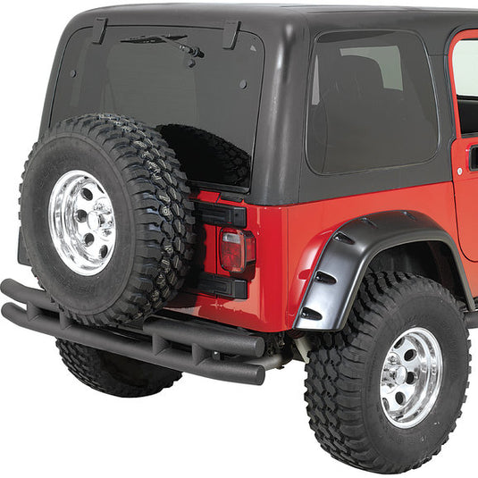 Rugged Ridge Double Tube Rear Bumper for 87-06 Jeep Wrangler YJ & TJ