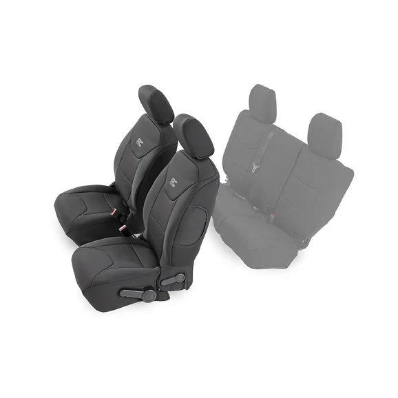 Rough Country 91004F Front Seat Covers for 13-18 Jeep Wrangler Unlimited JK