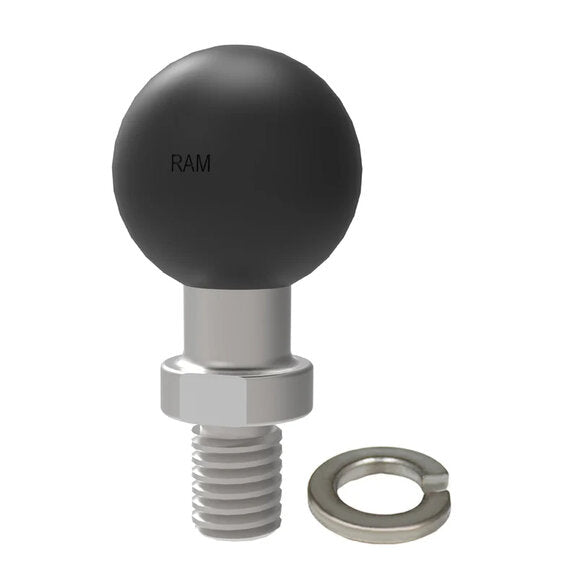 Load image into Gallery viewer, Ram Mounts RAM-B-236U Ball Adapter with 3/8&quot;-16 Threaded Post &amp; Lock Washer- B Size
