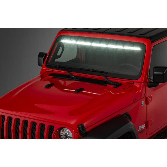 Load image into Gallery viewer, Quadratec Gen II Stealth LED Interior Mount 50” Light Bar for 18-24 Jeep Wrangler JL &amp; Gladiator JT
