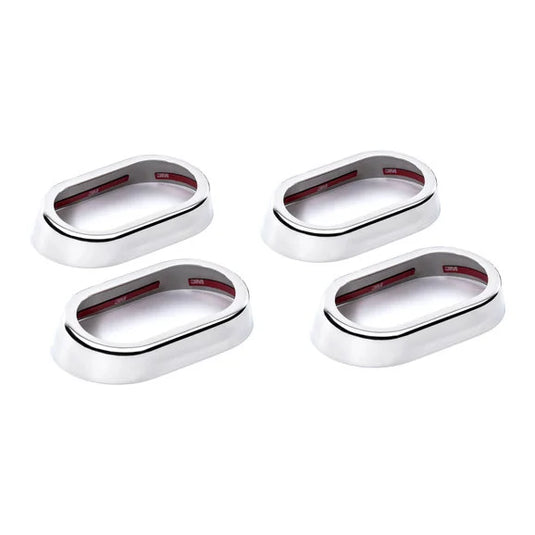 Kentrol 30015 Stainless Steel Interior Door Handle Bezels for 07-10 Jeep Wrangler Unlimited JK 4 Door