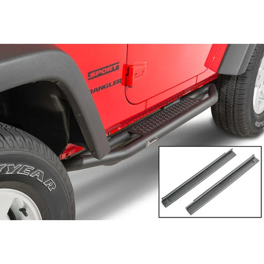 Quadratec QRC Side Armor with Step for 07-18 Jeep Wrangler JK