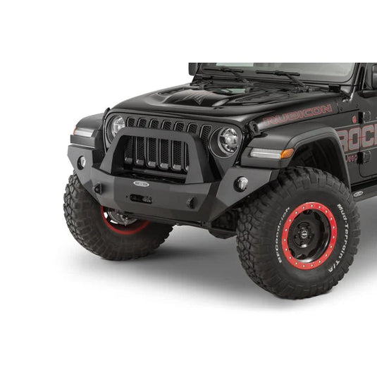 Rock Slide Engineering FB-F-100-JL Rigid Front Bumper with Bullbar & Winch Plate for 18-24 Jeep Wrangler JL & Gladiator JT