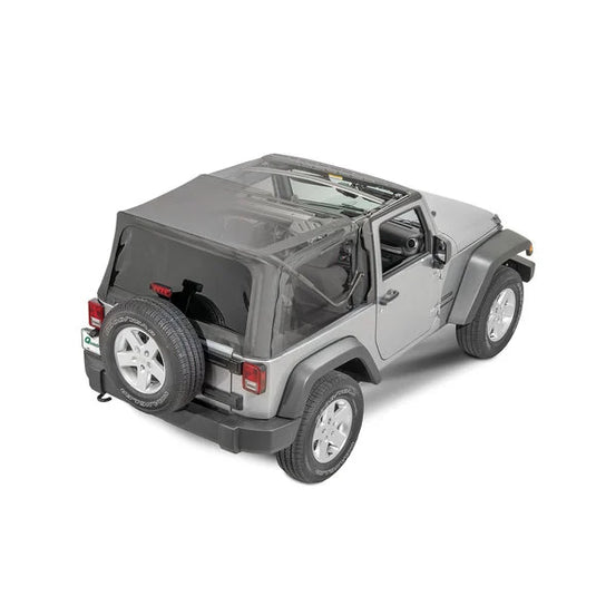 QuadraTop Gen II Complete Soft Top in Black Diamond for 07-18 Jeep Wrangler JK