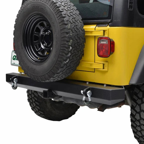 Load image into Gallery viewer, Paramount Automotive 51-0008 Body Width Classic Rear Bumper for 87-06 Jeep Wrangler YJ &amp; TJ
