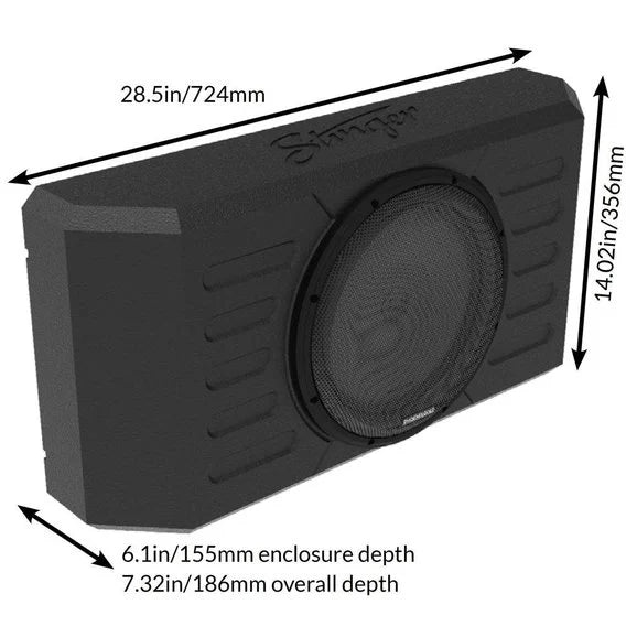 Load image into Gallery viewer, Stinger Off-Road TXJWB12 Swing Gate-Mounted 12&quot; Subwoofer Enclosure for 07-24 Jeep Wrangler JL, JK
