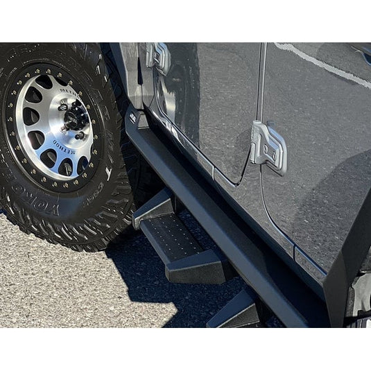 Rival 4x4 2D.2708.1 Detachable Drop Steps for RIVAL Side Rock Rails for 18-24 Jeep Wrangler JL Unlimited 4-Door with RIVAL Side Rock Rails