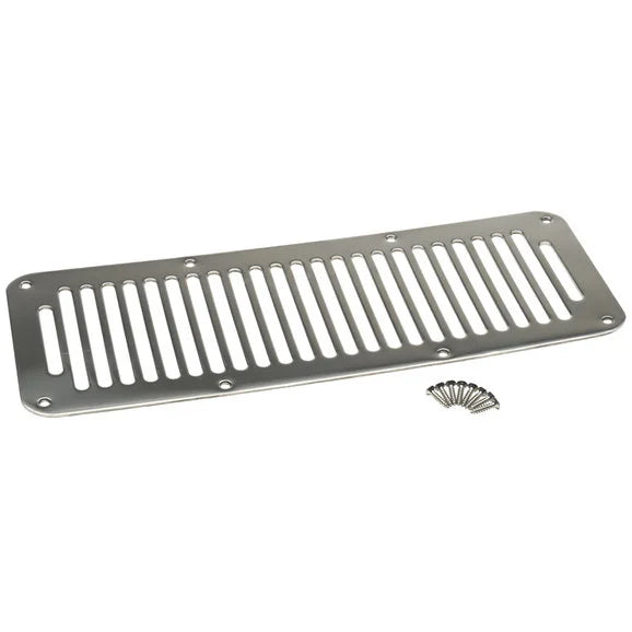 Kentrol 30458 Polished Stainless Steel Hood Vent for 87-95 Jeep Wrangler YJ