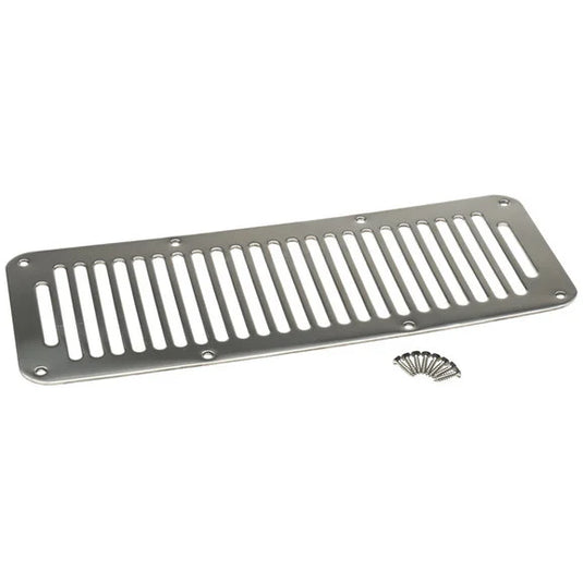 Kentrol 30458 Polished Stainless Steel Hood Vent for 87-95 Jeep Wrangler YJ