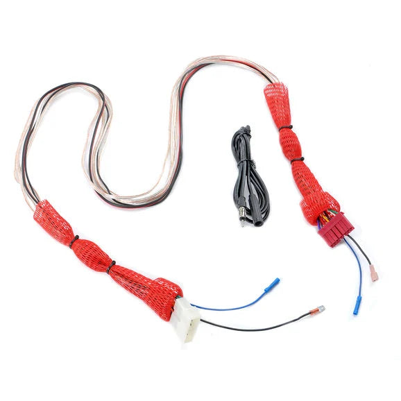 Quadratec Smart Cable Radio Wiring Harness Extension for 87-95 Jeep Wrangler YJ with Stereo Console