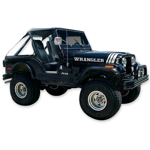 Load image into Gallery viewer, Phoenix Graphix Scrambler Vinyl Hood Graphics Kit for 70-95 Jeep CJ &amp; Wrangler Vehicles
