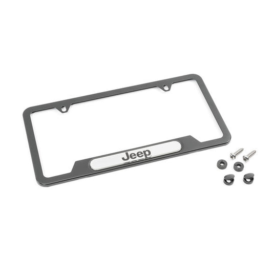 Mopar License Plate Frame with Jeep Logo