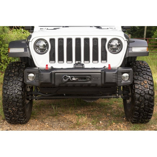 Rugged Ridge 11544.24 Spartacus Stubby Front Bumper for 18-24 Jeep Wrangler JL & Gladiator JT