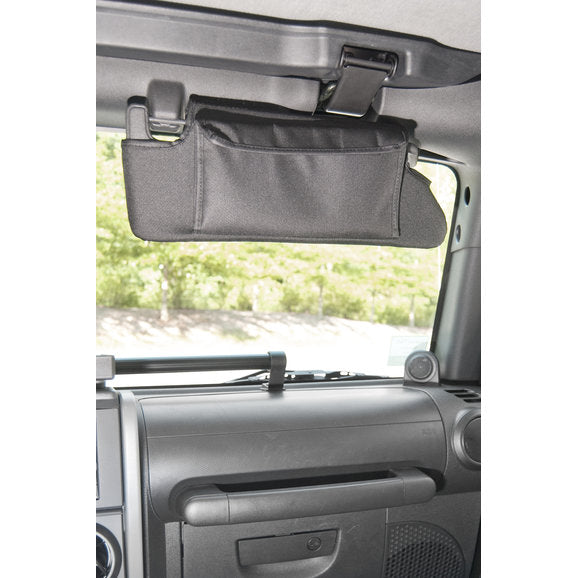 Load image into Gallery viewer, Rugged Ridge 13305.07 Sun Visor Organizer Covers for 07-09 Jeep Wrangler JK
