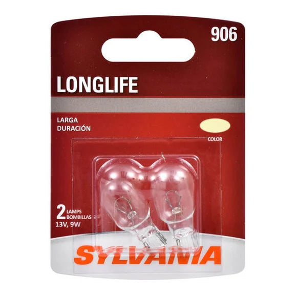 Sylvania 906LL.BP2 #906 White Long Life Mini Bulb 2 Pack