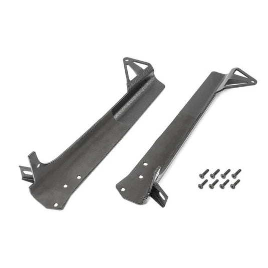 Quadratec Windshield Light Bar Brackets with J5 LED Light Bar & Carnivore J-Series Auxiliary Pod Lights for 97-06 Jeep Wrangler TJ