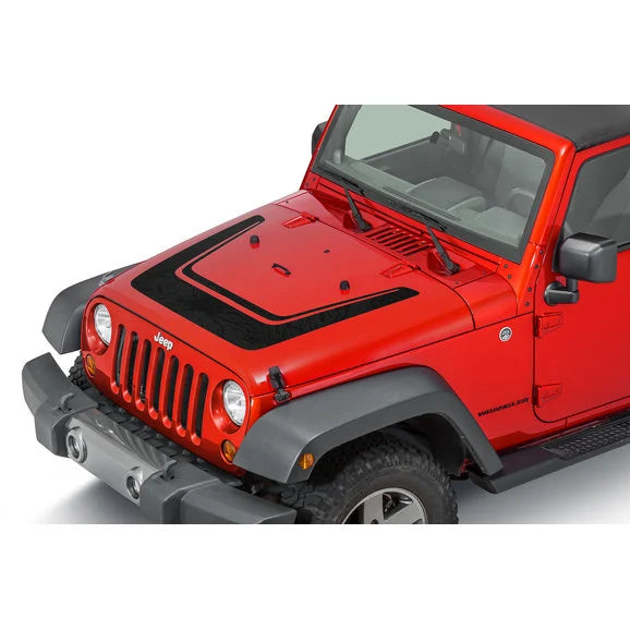 Load image into Gallery viewer, Mopar 68185741AB &quot;Altitude&quot; Hood Black Out Decal Kit for 07-18 Jeep Wrangler JK
