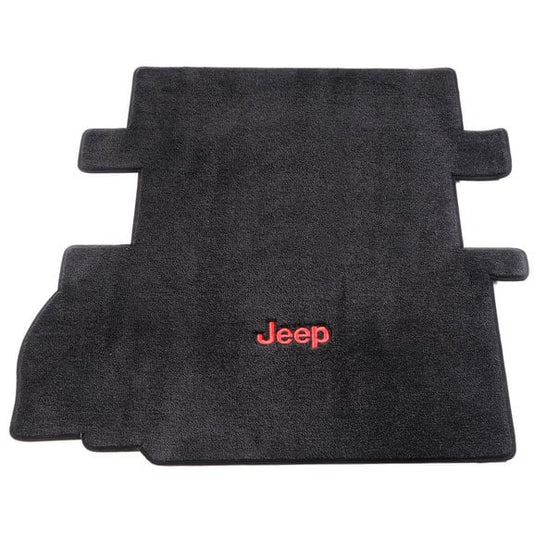 Lloyd Mats Custom Rear Cargo Mat with Jeep Logo Embroidery for 07-10 Jeep Wrangler JK 2 Door with Subwoofer