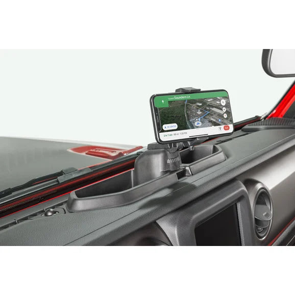 Load image into Gallery viewer, Rugged Ridge 13551.23 Dash Multi-Mount Phone Kit for 18-23 Jeep Wrangler JL &amp; Gladiator JT
