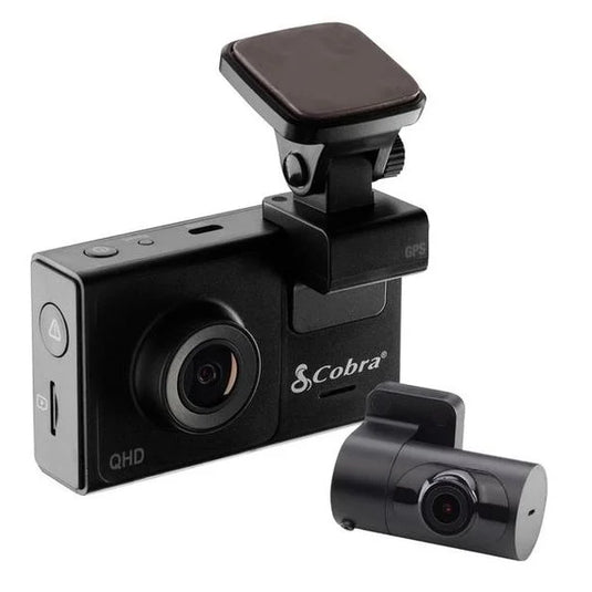 Cobra SC 200D Dual-View Smart Dash Cam with Rear-View Accessory Camera