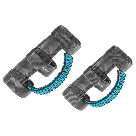 Quadratec 550 Paracord Front Grab Handle Pair for 97-23 Jeep Wrangler JL, JT, JK & TJ