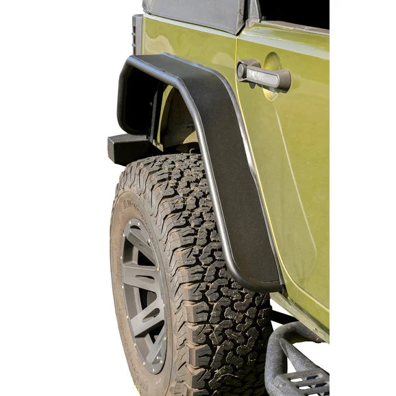 Rugged Ridge 11615.47 Rear Steel Tube Fender Flares for 07-18 Jeep Wrangler JK