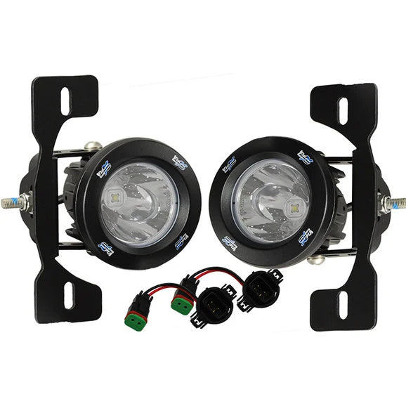 Load image into Gallery viewer, Vision X 9892474 JK Optimus LED Fog Light Upgrade Kit with Halos for 07-18 Jeep Wrangler JK with Factory Steel Bumper
