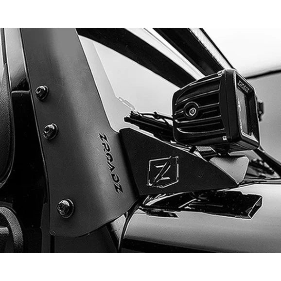 Load image into Gallery viewer, ZROADZ Z374814-KIT A-Pillar Lower LED Light Pod Mount Kit with 3&quot; LED Light Pods for 07-18 Jeep Wrangler JK
